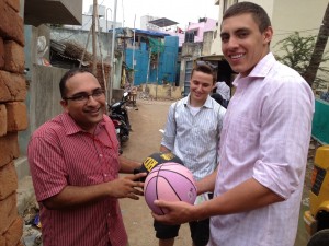 Giving Basketballs