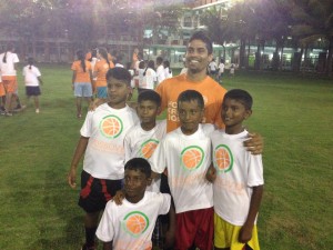 Varun capturing smiles with some of our students